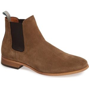 Shoe The Bear Dev Suede Chelsea Boot Size 42EU/9US in Tobacco